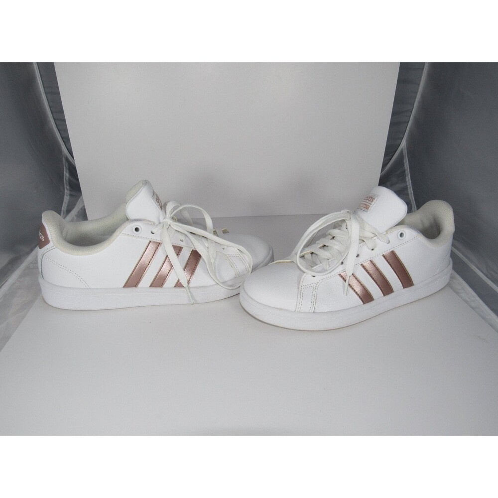 Adidas Women's Accessory Set White Rose‎ Gold 2 Pieces Cloudfoam Sneakers